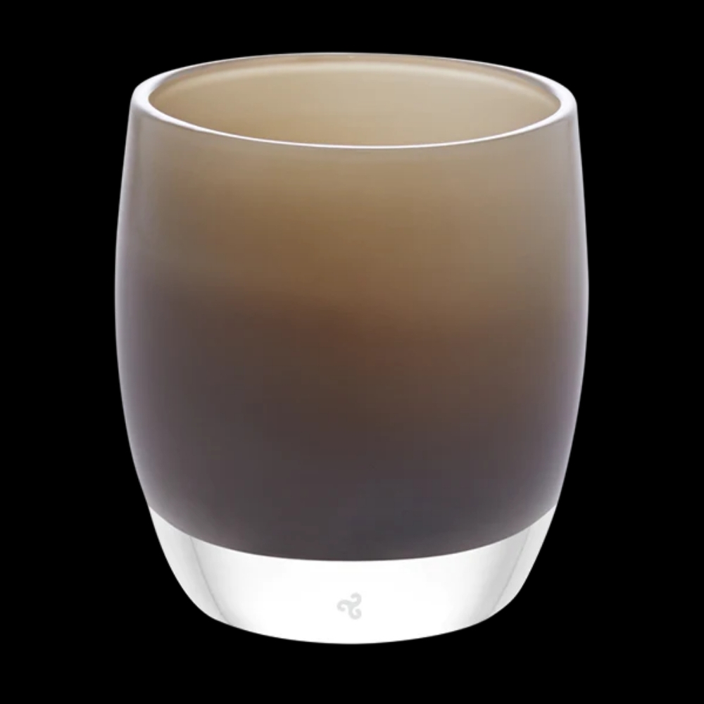 Smoky Brown Gradient Glass Candle Holder